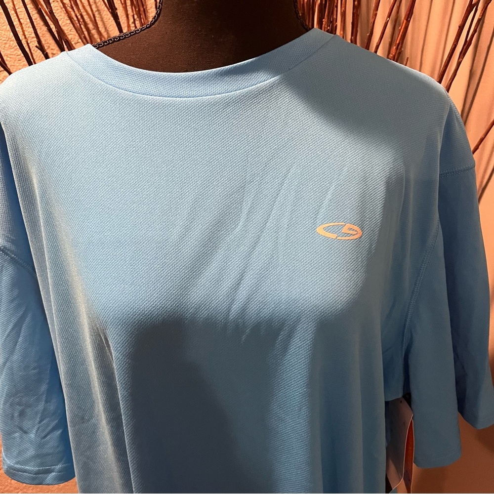 🐠NWT CHAMPION MEN’S DUODRY BLUE ATHLETIC SHIRT SIZE 2XL🐠 - Picture 4 of 7